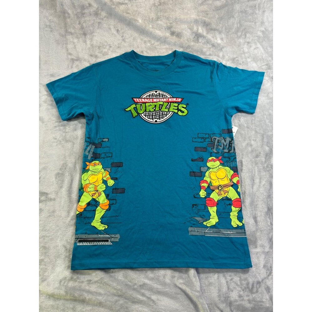 Teenage Mutant Ninja Turtle Mens size Medium Turquoise Nickelodeon Graphic tee